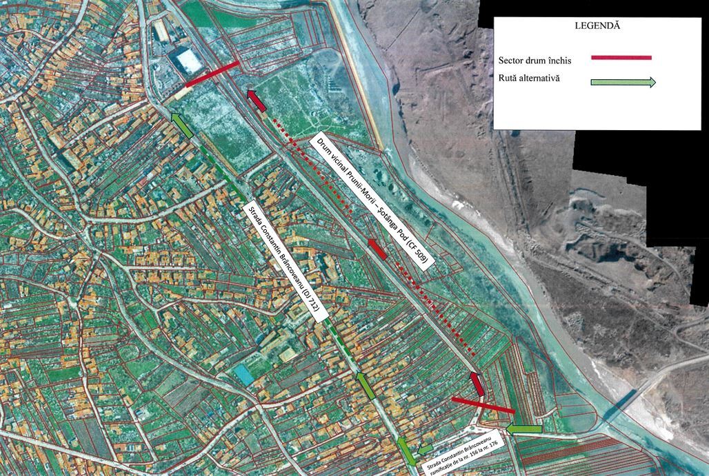 ANUNȚ DE INTERES PUBLIC -  întrerupere trafic în perioada 01 august 2025, ora 12:00 – 03 august 2025, ora 12:00