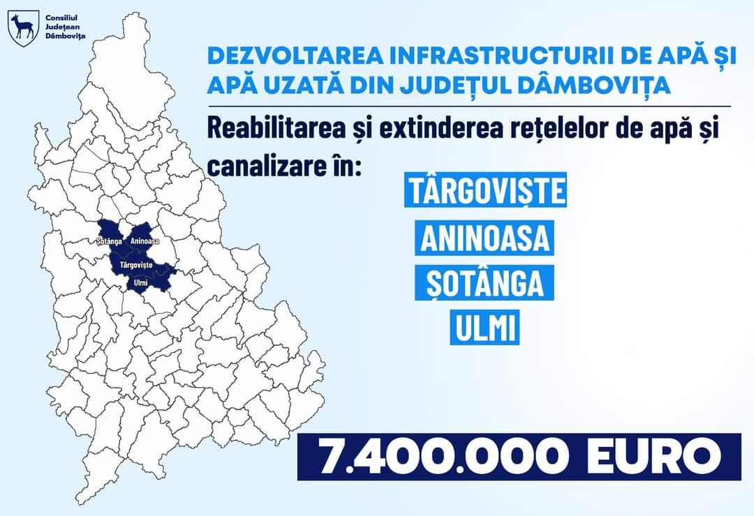 Dezvoltarea infrastructurii de apă și apă uzată în județul Dâmbovița